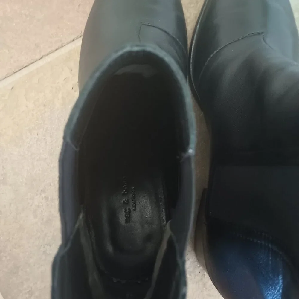 rag & bone Walker Black Leather Chelsea Boot